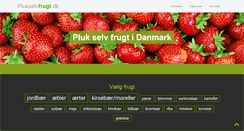 Desktop Screenshot of plukselvfrugt.dk