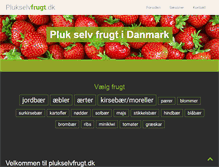 Tablet Screenshot of plukselvfrugt.dk